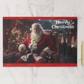 サンタクリスマス紙ランチョンマット25パッドごと ペーパーパッド (インサイチュ)