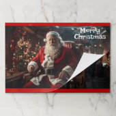 サンタクリスマス紙ランチョンマット25パッドごと ペーパーパッド (折り畳み)