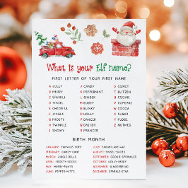 サンタクリスマス あなたのエルフの名前は ゲーム シーズンカード