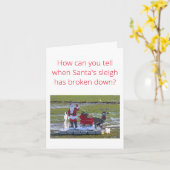 サンタクリスマス カード (黄色い花)