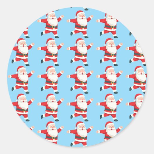 サンタクリスマス ラウンドシール (正面)