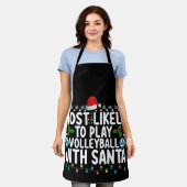サンタクリス遊マとバレーボールをする可能性が高い エプロン (着用した状態)