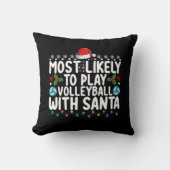 サンタクリス遊マとバレーボールをする可能性が高い クッション (正面)