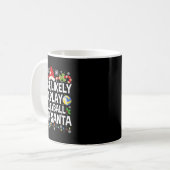 サンタクリス遊マとバレーボールをする可能性が高い コーヒーマグカップ (正面左)