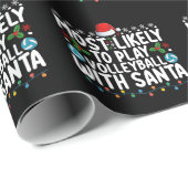 サンタクリス遊マとバレーボールをする可能性が高い ラッピングペーパー (ロールコーナー)