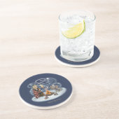 サンタクリス&ウィルバーファイアサイドサンドストーンコースター コースター (側面)