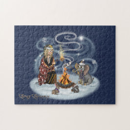 サンタクリス&ウィルバーファイアーサイドフレンズパズル ジグソーパズル