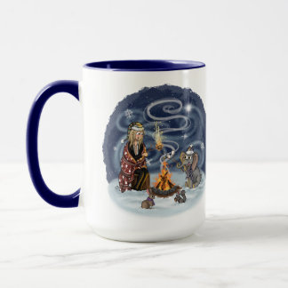 サンタクリス&ウィルバーファイアーサイドフレンズMug マグカップ