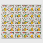 サンタクリパーソナライズされたスマスの掲示板 ラッピングペーパー (フラット)