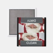 サンタクリーン汚いクリスマス食洗機磁石 マグネット (正面/裏面)