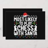 サンタクリ遊スとチェスをする可能性が最も高い 招待状 (正面/裏面)