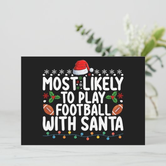 サンタクリ遊スマスでサッカーをする可能性が最も高い 招待状 (スタンド正面)