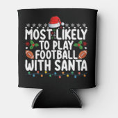 サンタクリ遊スマスでサッカーをする可能性が最も高い 缶クーラー (正面)