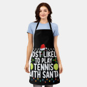 サンタクリ遊スマスでテニスをする可能性が最も高い エプロン (着用した状態)
