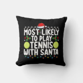 サンタクリ遊スマスでテニスをする可能性が最も高い クッション (正面)