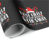 サンタクリ遊スマスとサッカーをする可能性が最も高い ラッピングペーパー (ロールコーナー)