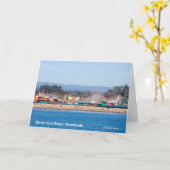 サンタクルスのビーチの遊歩道カリフォルニアプロダクト カード (黄色い花)