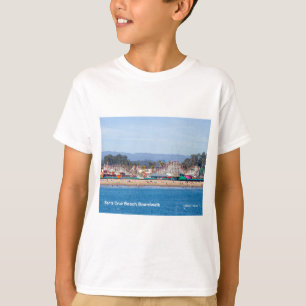 サンタクルスのビーチの遊歩道カリフォルニアプロダクト Tシャツ