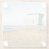 サンタクルスのライフガードタワー ガラスコースター (裏面)