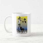 サンタクルスの灯台Hoopjamのマグ コーヒーマグカップ (左)