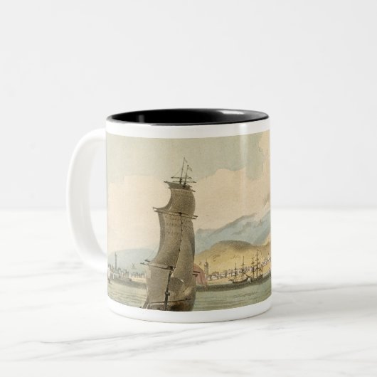 サンタクルスの眺めは、「旅行からのCochへの3つをめっきします ツートーンマグカップ (正面左)