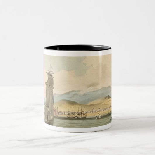 サンタクルスの眺めは、「旅行からのCochへの3つをめっきします ツートーンマグカップ (中央)