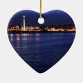 サンタクルスの遊歩道の夕べ セラミックオーナメント (裏面)