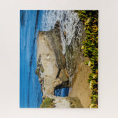 サンタクルスカリフォルニアビーチウェストコースト海サーフ ジグソーパズル (縦)