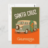 サンタクルスカリフォルニア旅行はがき ポストカード (正面/裏面)