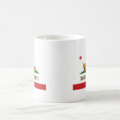 サンタクルス共和国のバナナのスラグ旗 コーヒーマグカップ (中央)