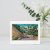 サンタクルス近郊の美しいロスガトスハイウェイ ポストカード (スタンド正面)