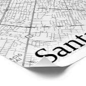 サンタクルス・デ・ラ・シエラの地図ポスター ポスター (コーナー)