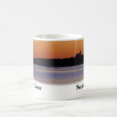 サンタクルス-マグの灯台の日没 コーヒーマグカップ (中央)