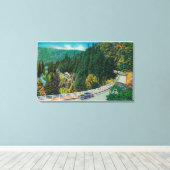 サンタクルーズからビッグツリーへ向かう道のり キャンバスプリント (インサイチュ (ウッドフロア))