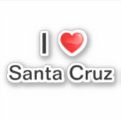 サンタクルーズが大好き シール (正面)