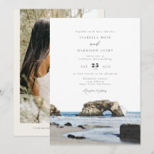 サンタクルーズのビーチ 水彩画のスカイライン写真 ウェディング