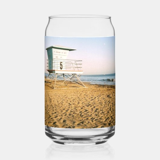 サンタクルーズのライフガードタワー ガラス缶 (正面)