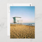 サンタクルーズのライフガードタワー ポストカード (正面/裏面)