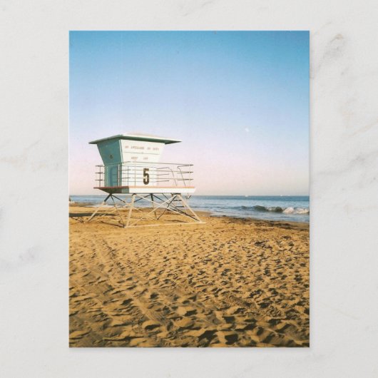 サンタクルーズのライフガードタワー ポストカード (正面)