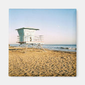 サンタクルーズのライフガードタワー マグネット (正面)