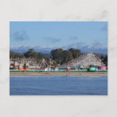 サンタクルーズはがき内の雪のキャップ ポストカード (正面)