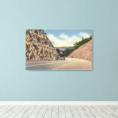 サンタクルーズへの新しい高速道路のビュー キャンバスプリント (インサイチュ (ウッドフロア))