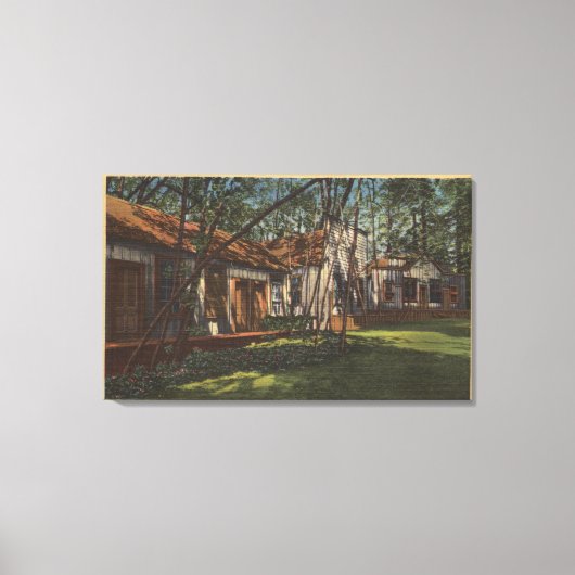 サンタクルーズカウンティ(カリフォルニア州) – パイオニアタウン キャンバスプリント (正面)