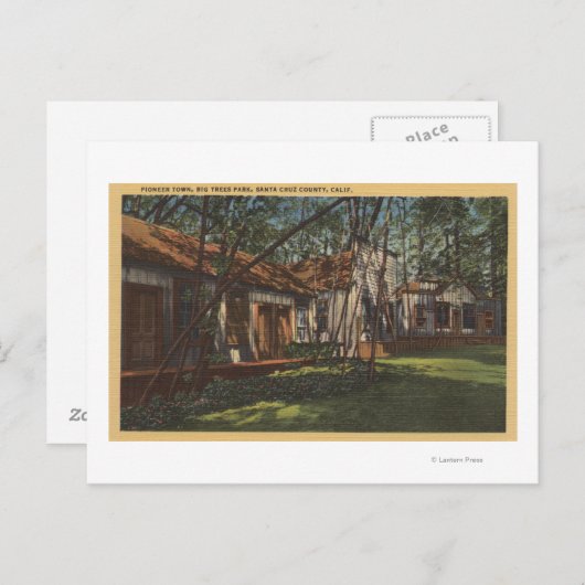 サンタクルーズカウンティ(カリフォルニア州) – パイオニアタウン ポストカード (正面/裏面)