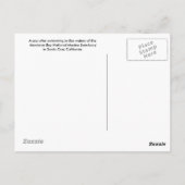 サンタクルーズカリフォルニアオッタポストカード ポストカード (裏面)