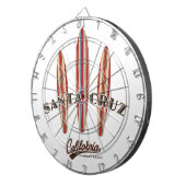 サンタクルーズカリフォルニアスリーサーフボード ダーツボード (正面右)