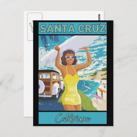 サンタクルーズカリフォルニアトラベル ポストカード (正面/裏面)