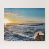 サンタクルーズカリフォルニアビーチ海シーサーフ ジグソーパズル (横)