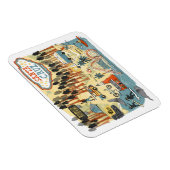 サンタクルーズカリフォルニアマ図解入りの、写真付きのップ マグネット (右側)