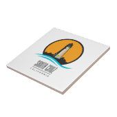 サンタクルーズカリフォルニアライトハウス タイル (側面)